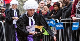 Runners up in Reading Pancake Race