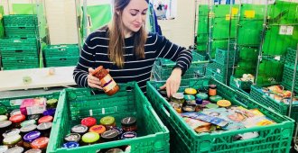 Staff Volunteer at Local Food Bank